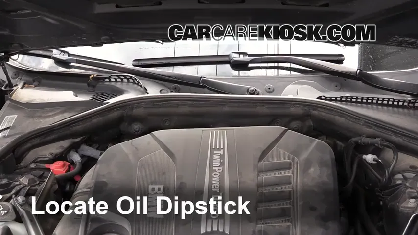 2014 BMW 535d xDrive 3.0L 6 Cyl. Turbo Diesel Oil Check Oil Level